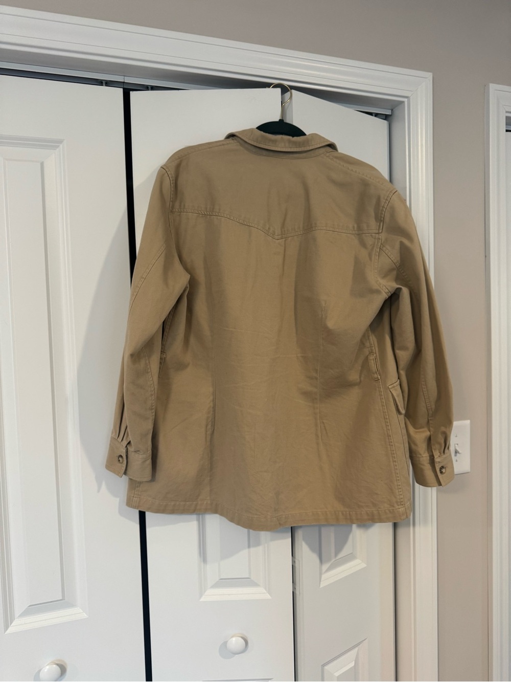 Jones New York Utility Button-Front Jacket in Tan - Picture 3 of 3